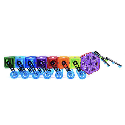 3Y+ মাল্টিকোলার চৌম্বকীয় ব্লক আনুষাঙ্গিক Caterpillar চৌম্বকীয় খেলার ব্লক