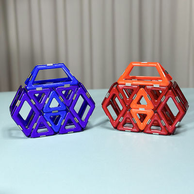 DIY 3D Kids ক্রিয়েটিভ ম্যাগনেটিক ডাই বিল্ডিং ব্লক ব্যাগ আকার ম্যাগনেটিক টাইলস